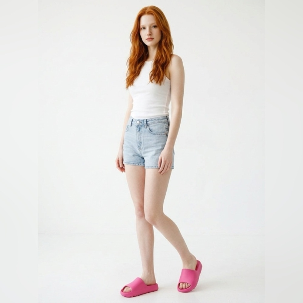 Bundle of 3 Comfortable Slide Sandals in Pink, Magenta, and White - Picture 9 of 10